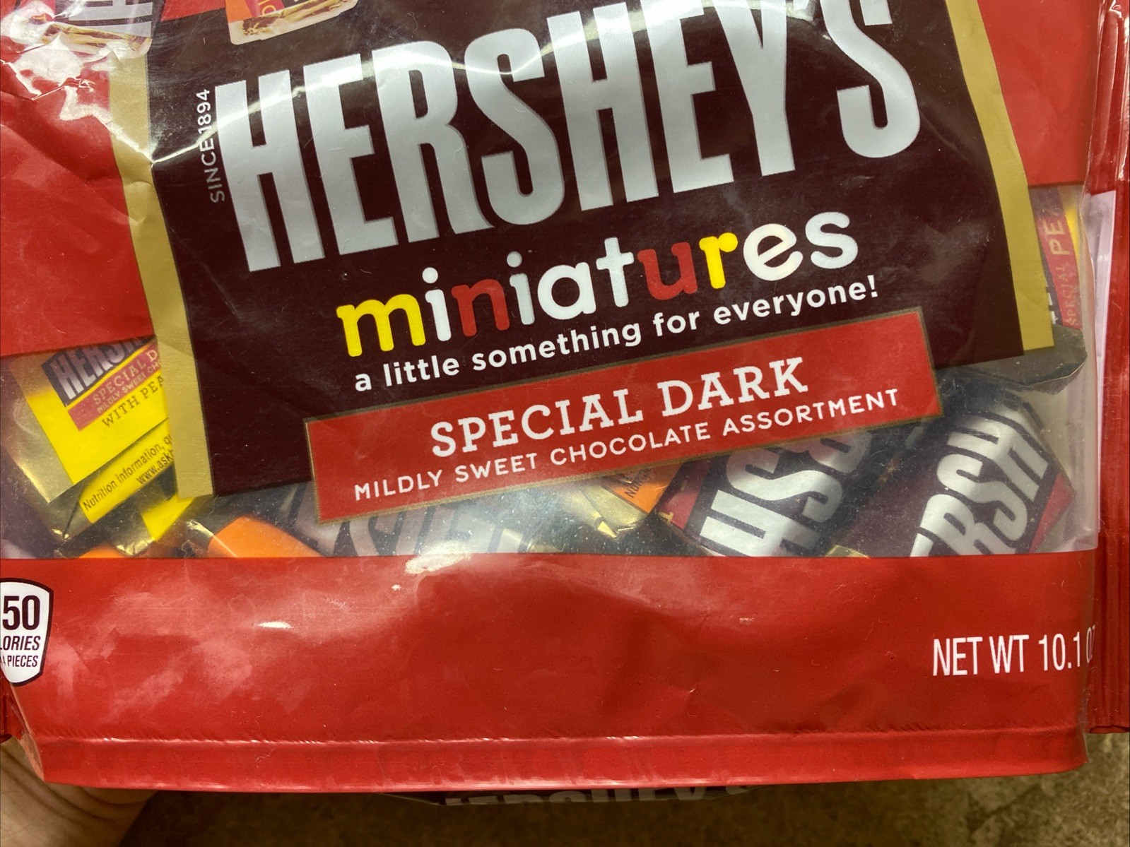 3 BAGS Hershey’s Miniatures Special Dark Assortment Chocolate Peanut, Crisp