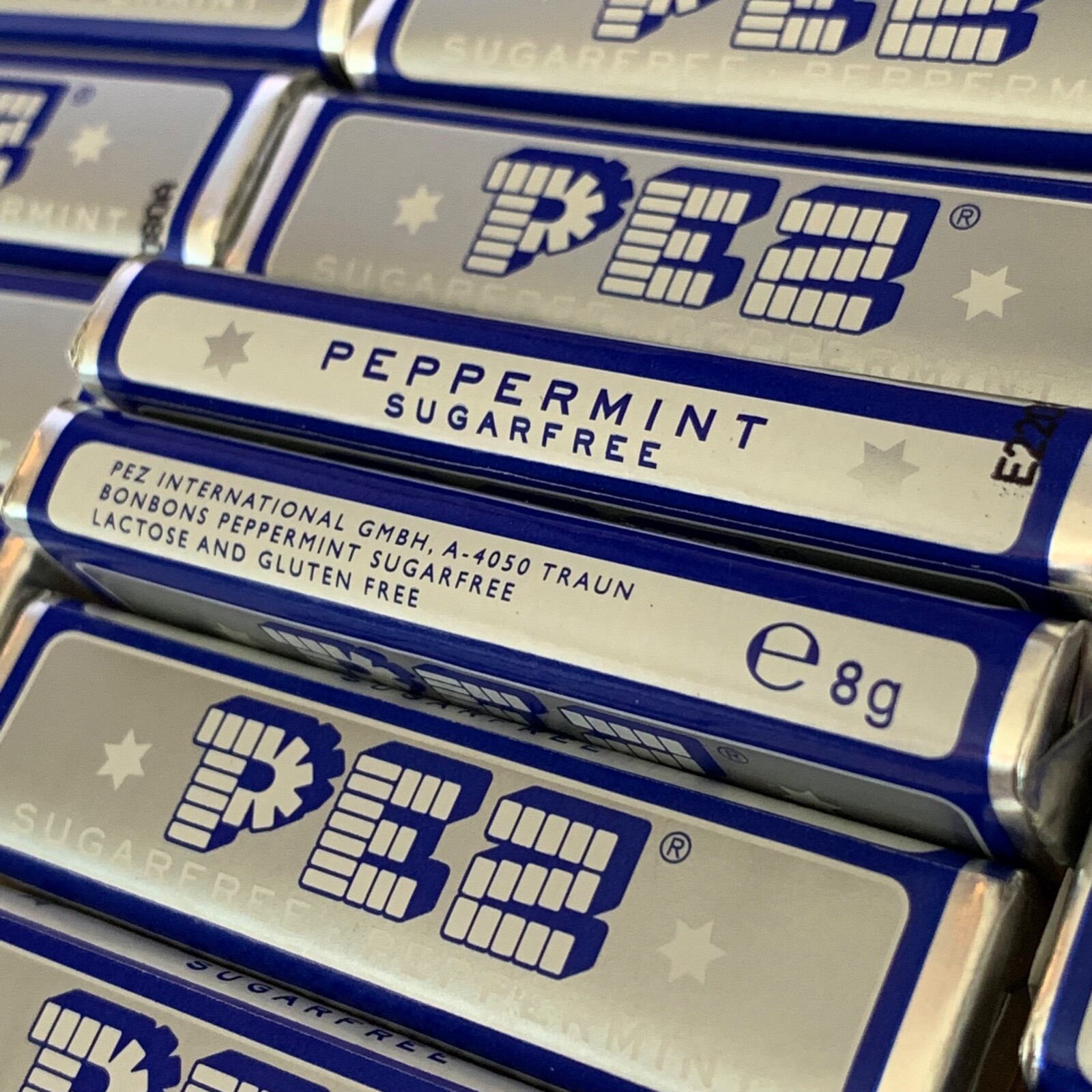 16 Packs of Fresh European Sugar Free Peppermint PEZ Candy