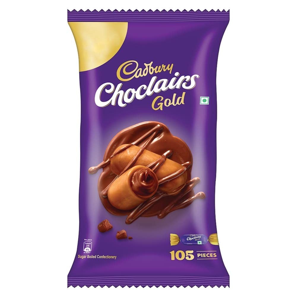 Cadbury Choclairs Gold Candy 588 gm Free Shipping