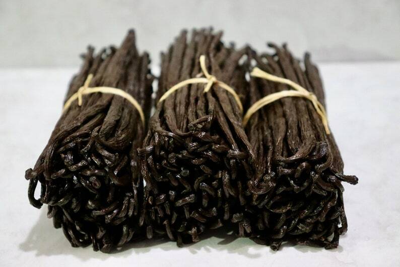 20 Pcs Madagascar Vanilla Beans Pod Grade A | 6 ++ Inch Long Beans