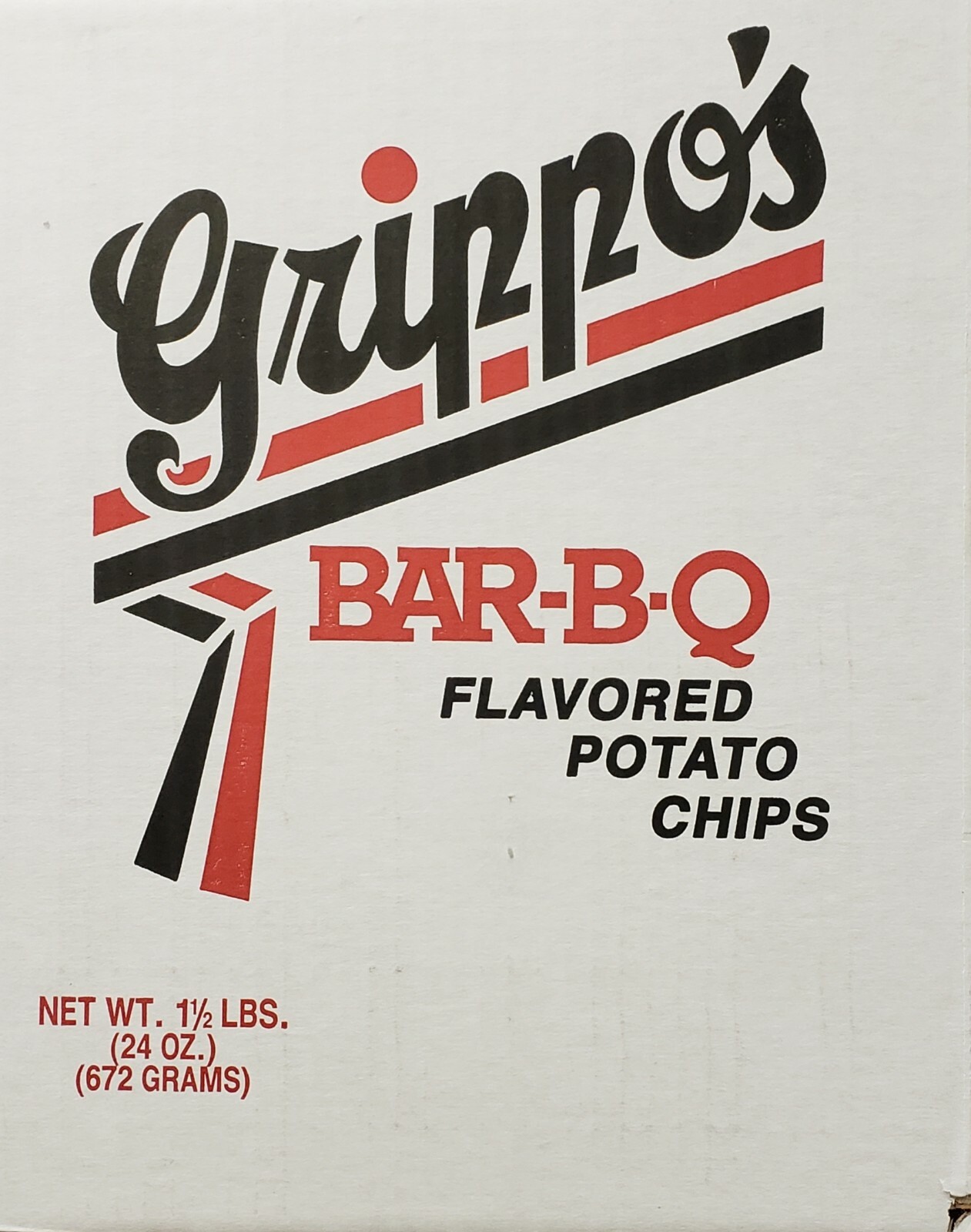 Grippo’s BBQ Potato Chips 1.5 Lb Box – Free Shipping!