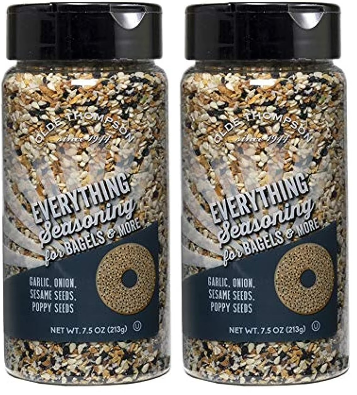 Olde Thompson Everything Bagel Seasoning & Spice Blend 7.5 Oz (2 Pack) KOSHER