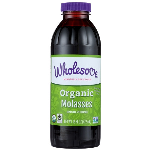 Unsulphured Organic Blackstrap Molasses 16 Oz(Case Of 12) By Wholesome
