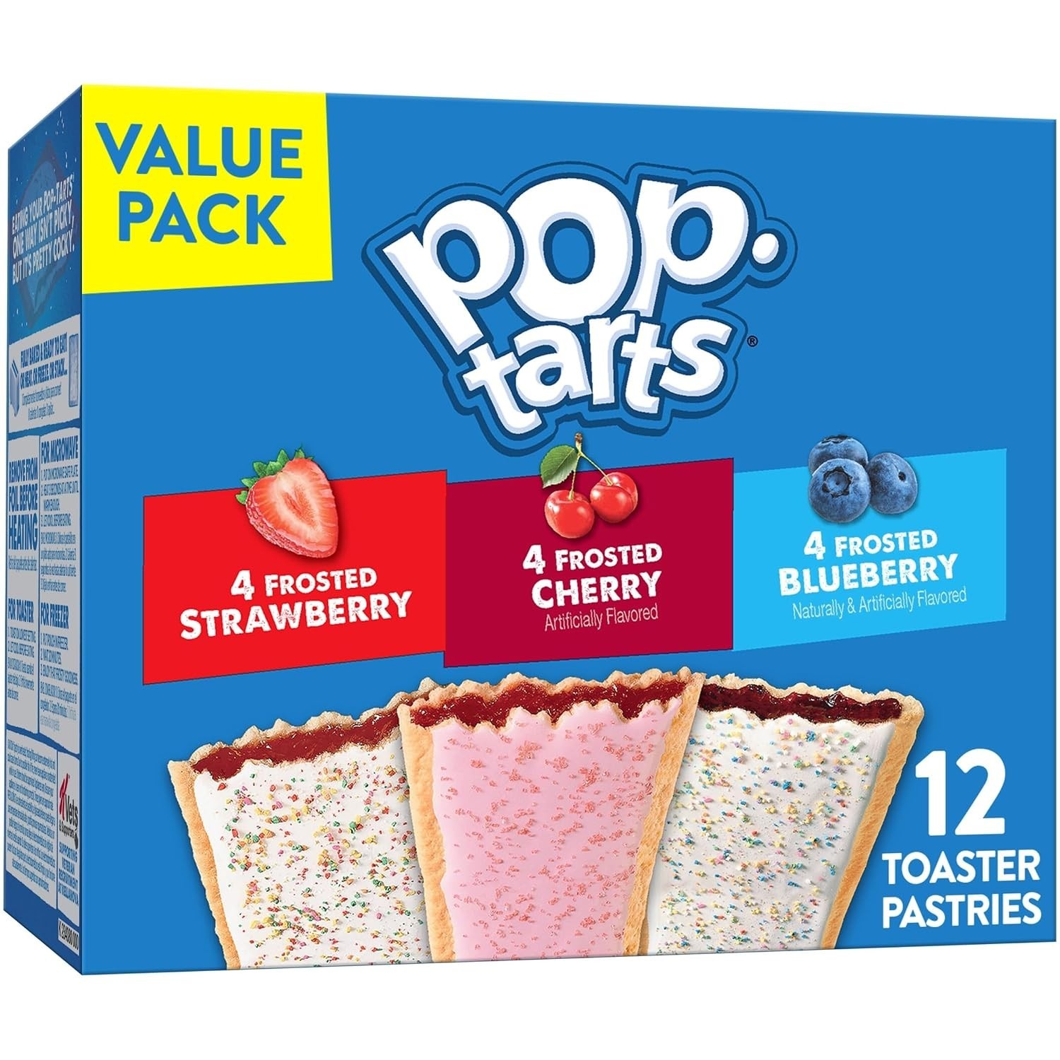 Pop-Tarts Toaster Pastries, Breakfast Foods Snacks, Variety Pack 20.3oz Box 12 P