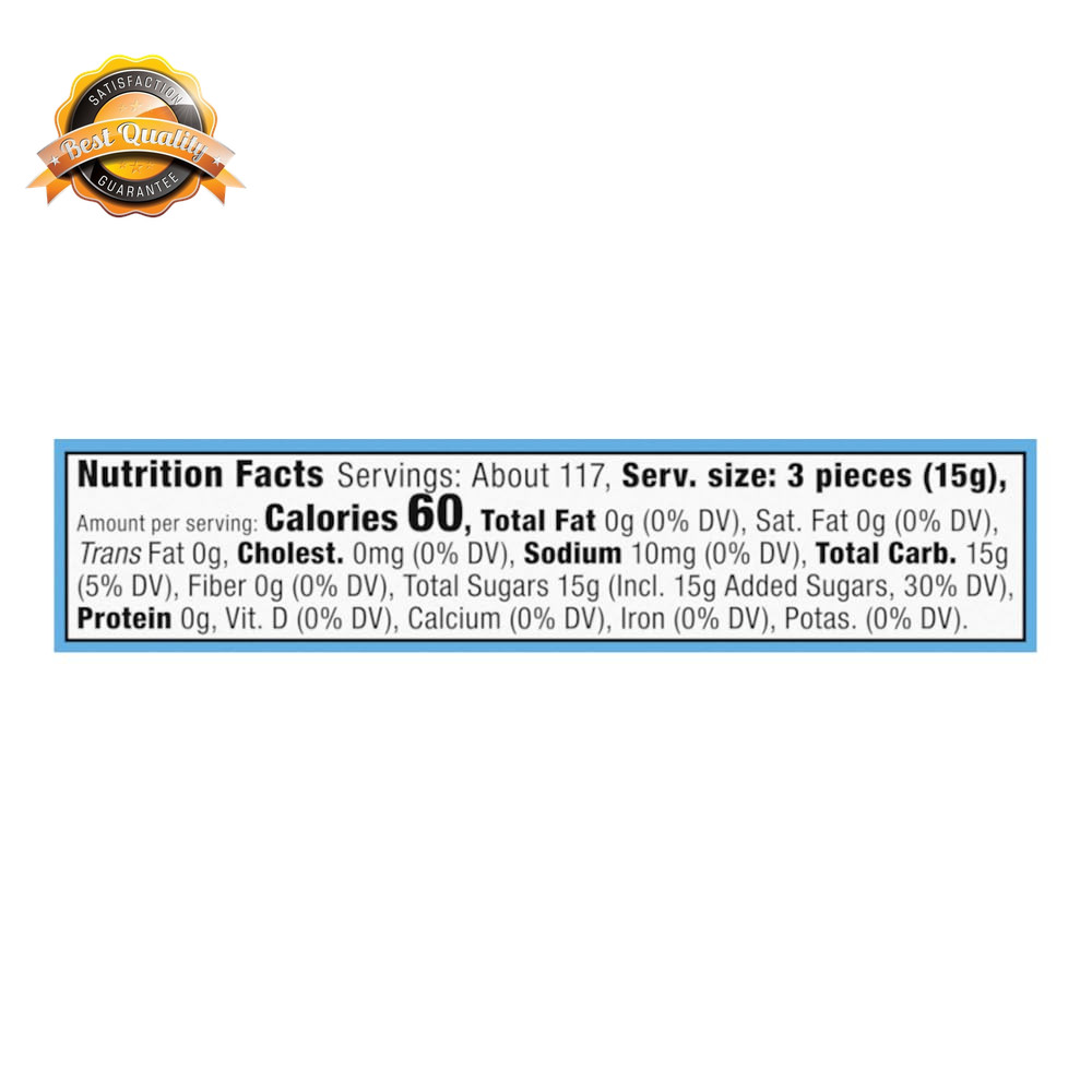 Soft Peppermint Candy Individually Wrapped Bulk Tub 350 Count 3.9 lb