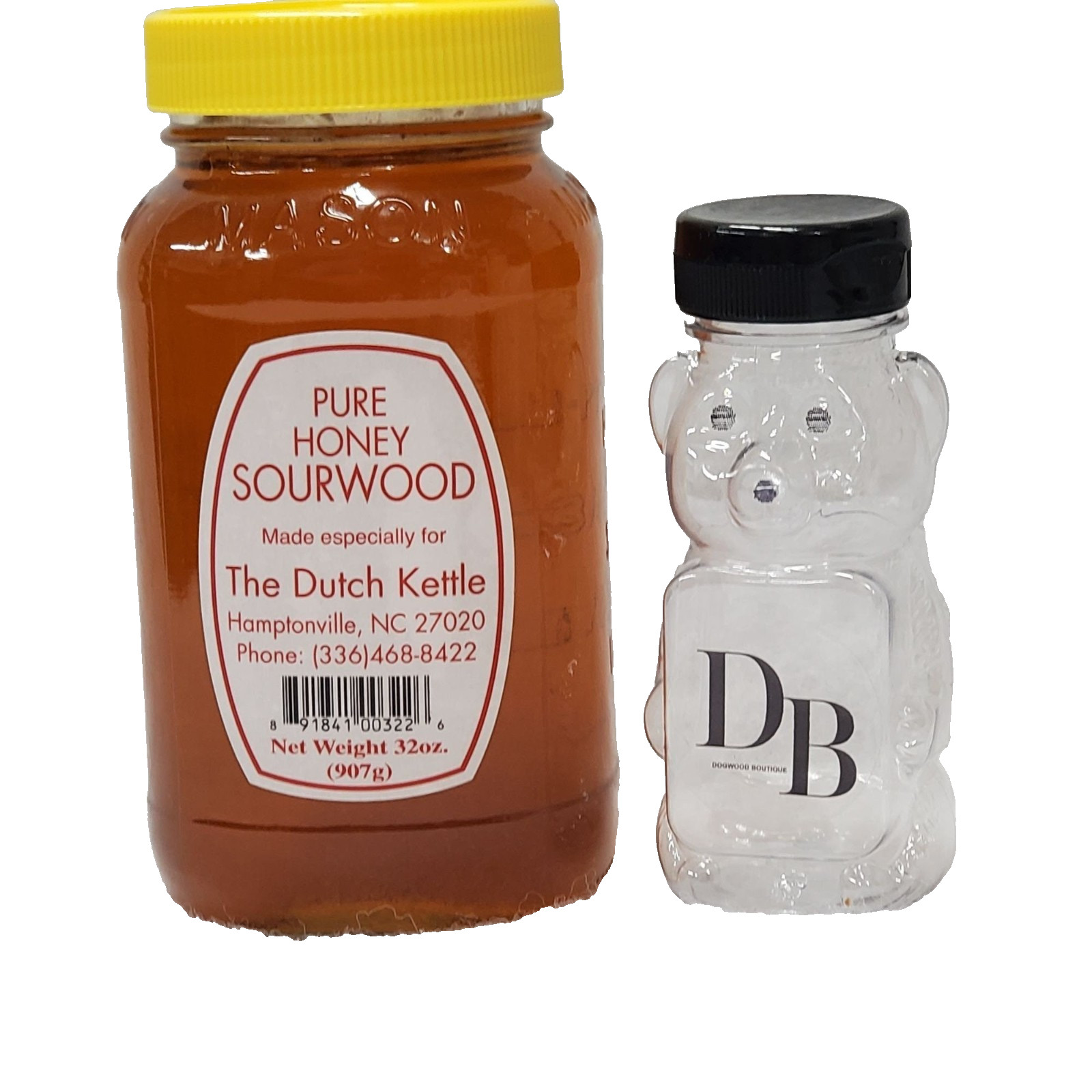 Sourwood Honey for The Dutch Kettle 32 Oz. With Plastic Honey Bear Bottle