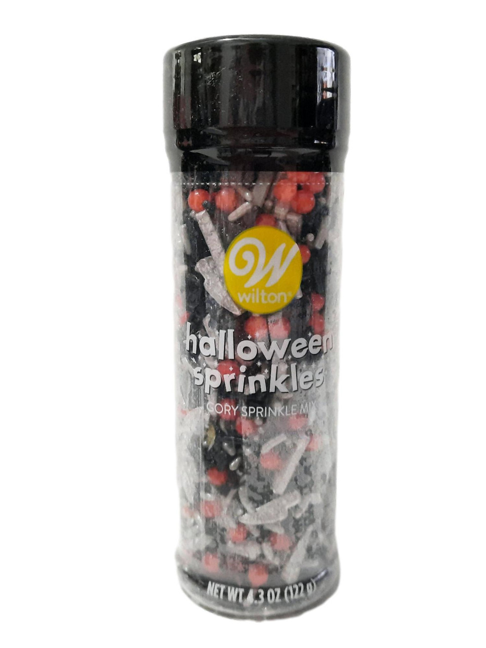 Gory Mix Halloween Sprinkles Decorations 4.3 oz Wilton Knives Skulls