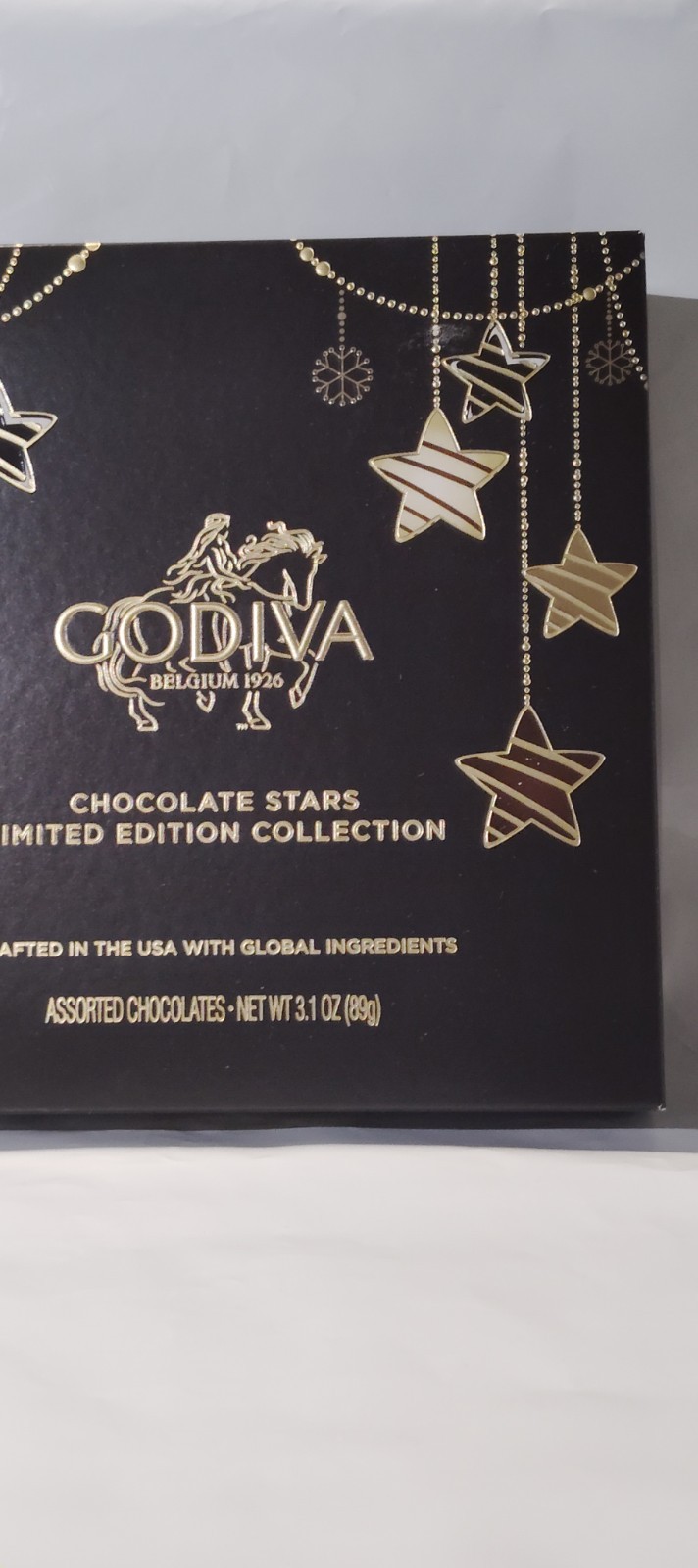 Godiva Holiday Stars Collection Gift Box Festive Star Shaped Chocolates BB 06/26