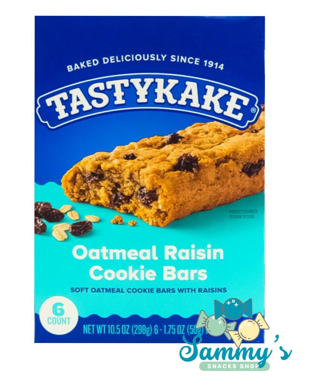 Tastykake Oatmeal Raisin Cookie Bars Box
