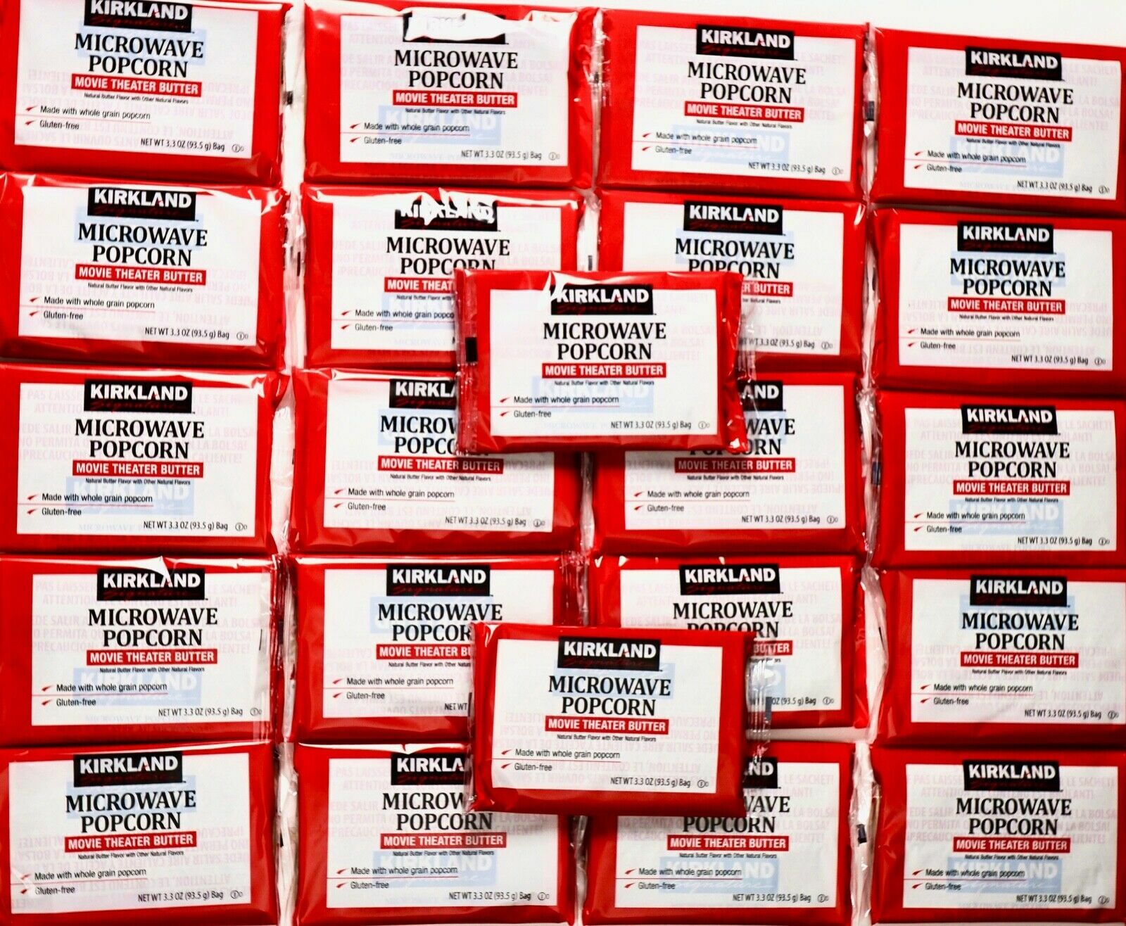 Kirkland Signature Microwave Popcorn «Movie Theater Butter» 22 Bags, 3.3 oz each