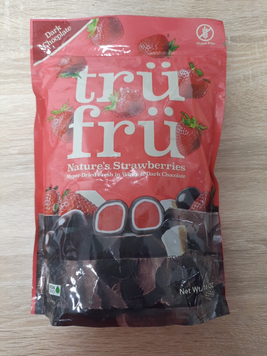 Tru Fru WHITE & DARK Chocolate Covered Hyper Dried Natures Strawberries 1lb-16oz