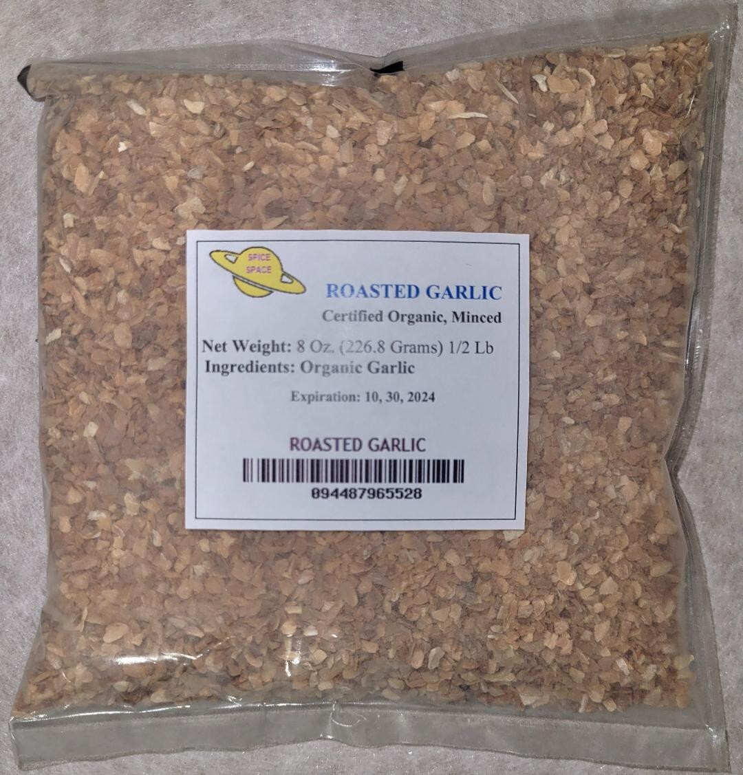 GARLIC MINCED FRESH ORGANIC 1/2 POUND CONTACT US 4 MORE QUANTITY