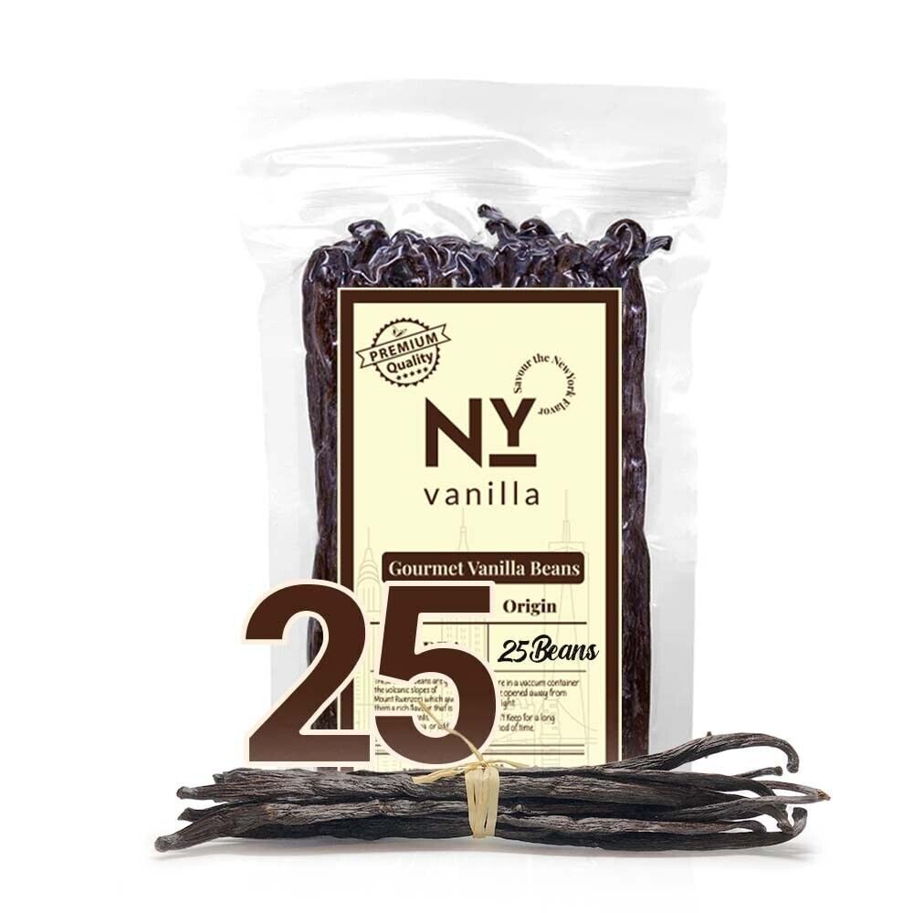 Fresh Organic Vanilla Beans Grade A 5′- 8′ – Bulk Vanilla Pods and Vanilla Cuts.