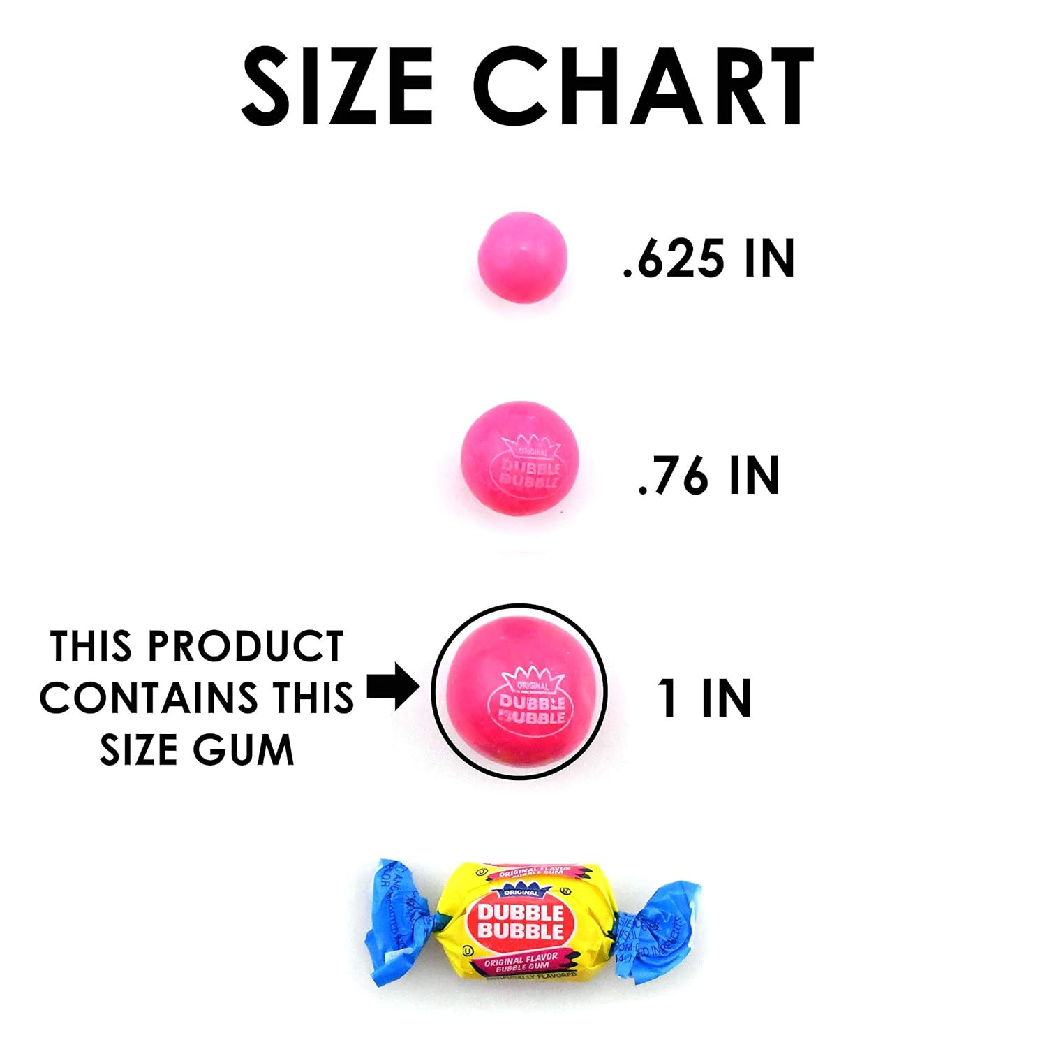 Gumballs, 24 Pack of 12-Gumball Tubes in Assorted Fruit Flavors, 12 Count (Pack