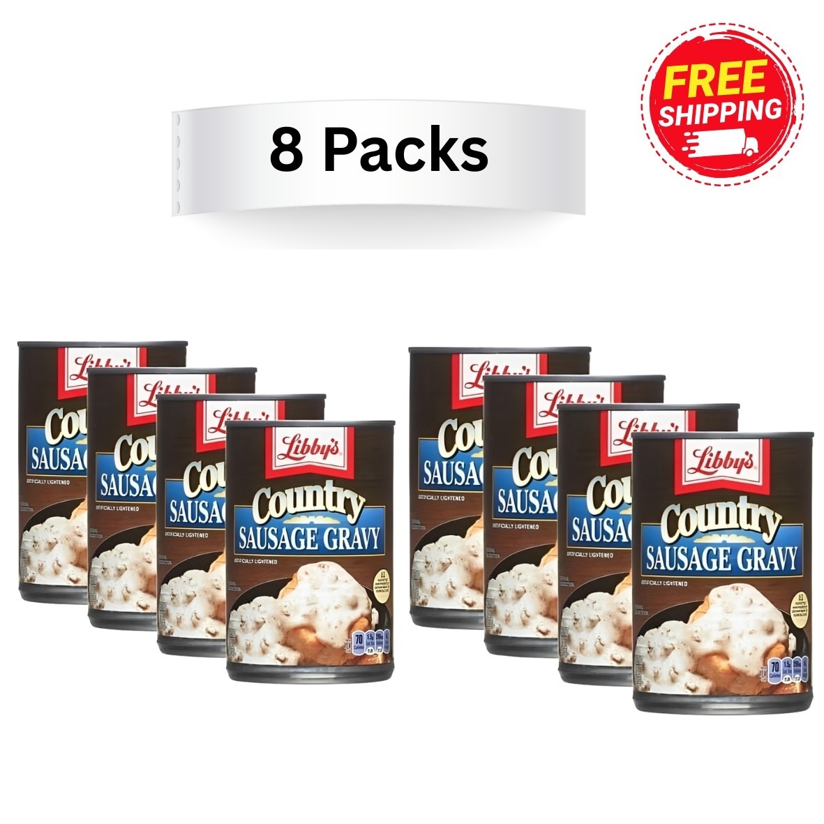 (8 pack) Libby’s Country Sausage Gravy, 15 oz Can
