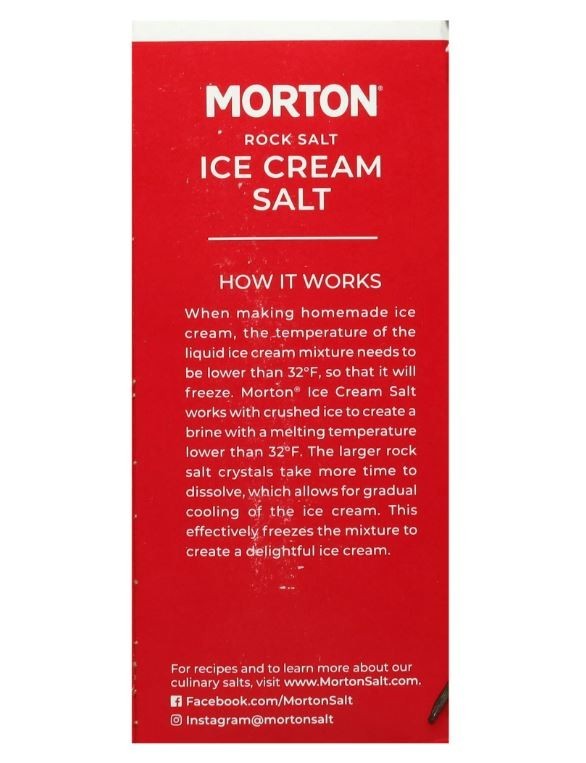 Ice Cream Salt, Rock Salt, 4 Pound, Tub (Pack of 4)