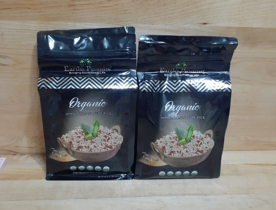 2 BAGS: Earth’s Promise USDA Organic HIMALAYAN NATURE Rice 32oz 0 FAT/GMO/GLUTEN