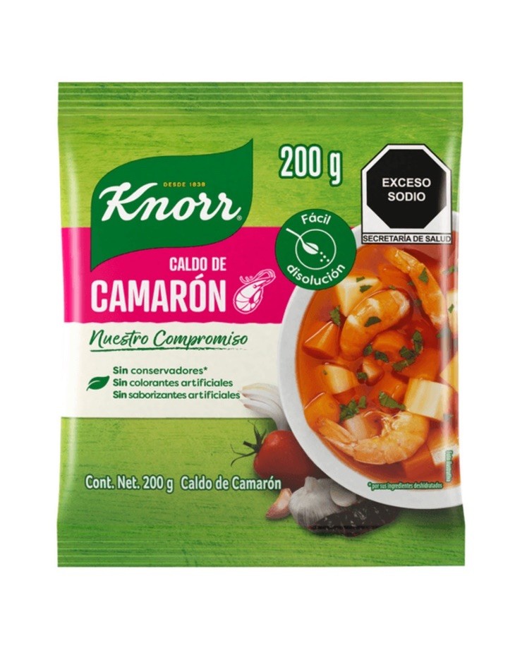 2 Bags KNORR Caldo De Camaron, Shrimp Flavor Bouillon 200g (7oz) Mexican Product