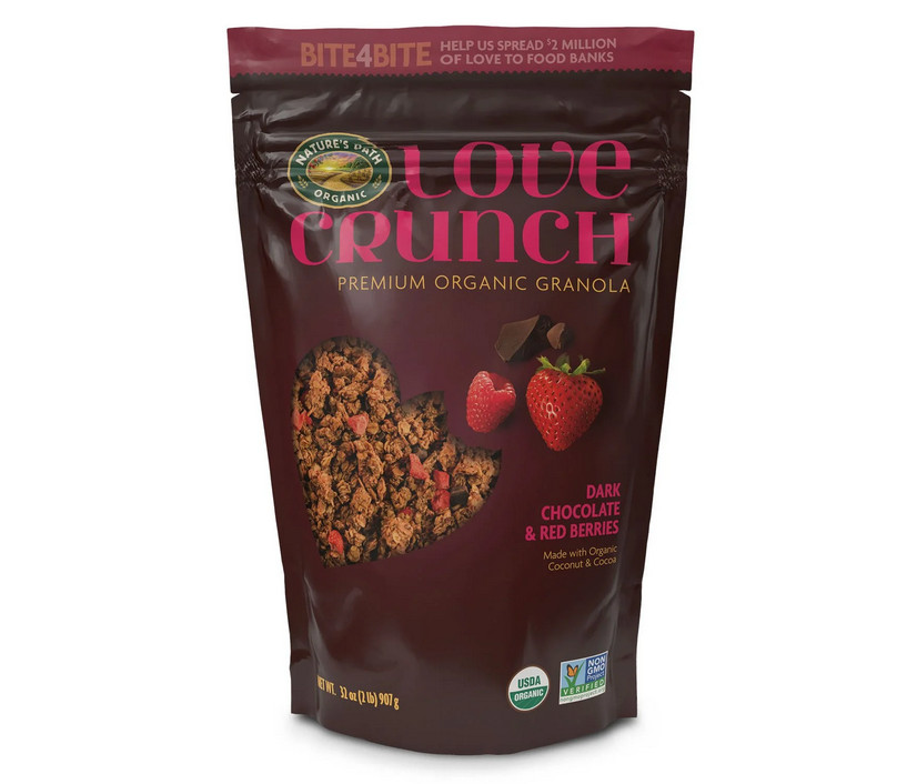 Nature ‘ s Path Love Crunch Organic Dark Chocolate & Red Berries Granola, 32 oz.