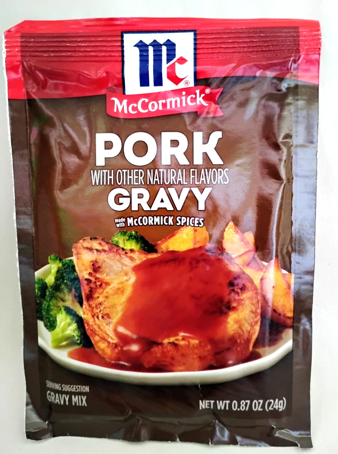 McCormick Pork Gravy Mix Homemade Savory Sauce Packet 0.87 Oz Bag NEW