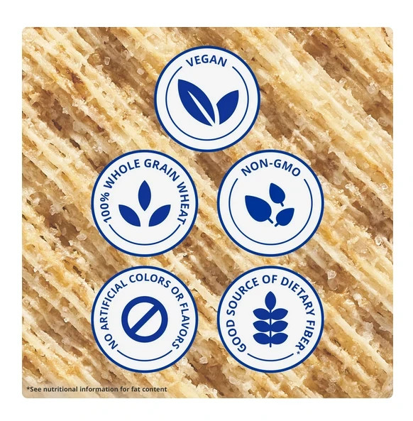 Triscuit Original Whole Grain Wheat Crackers, Vegan Crackers, Healthy Snacks, Fa
