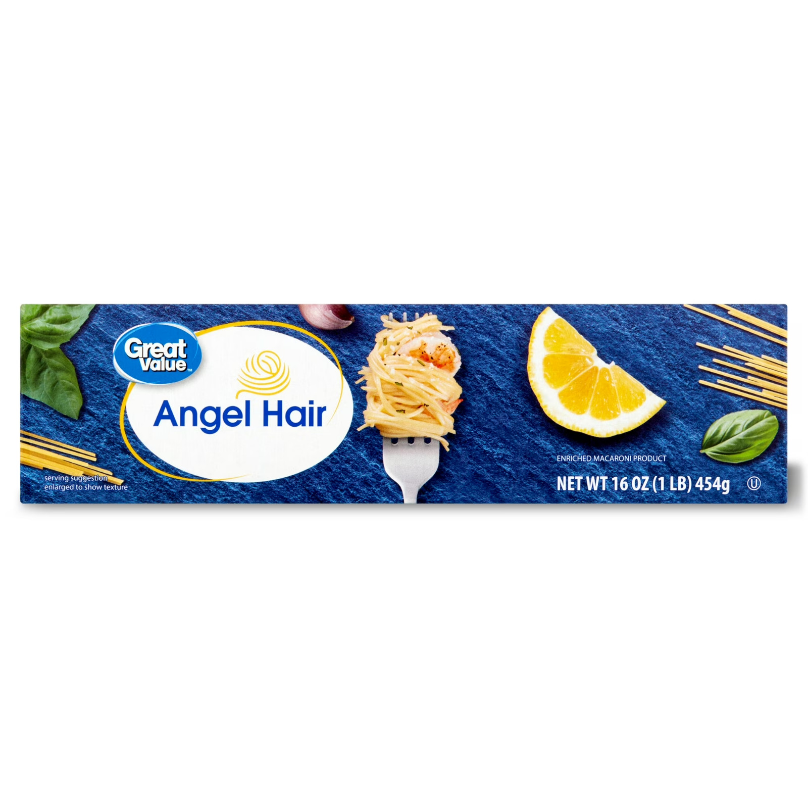 (5 pack) Great Value Angel Hair, 16 oz, Shelf Stable Fast Shipping
