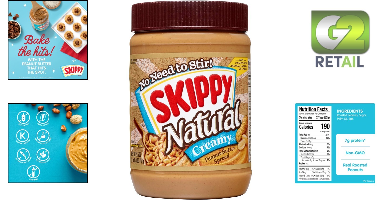 Deliciously Smooth Natural Peanut Butter, 26.5 oz – Sweet & Savory Perfection