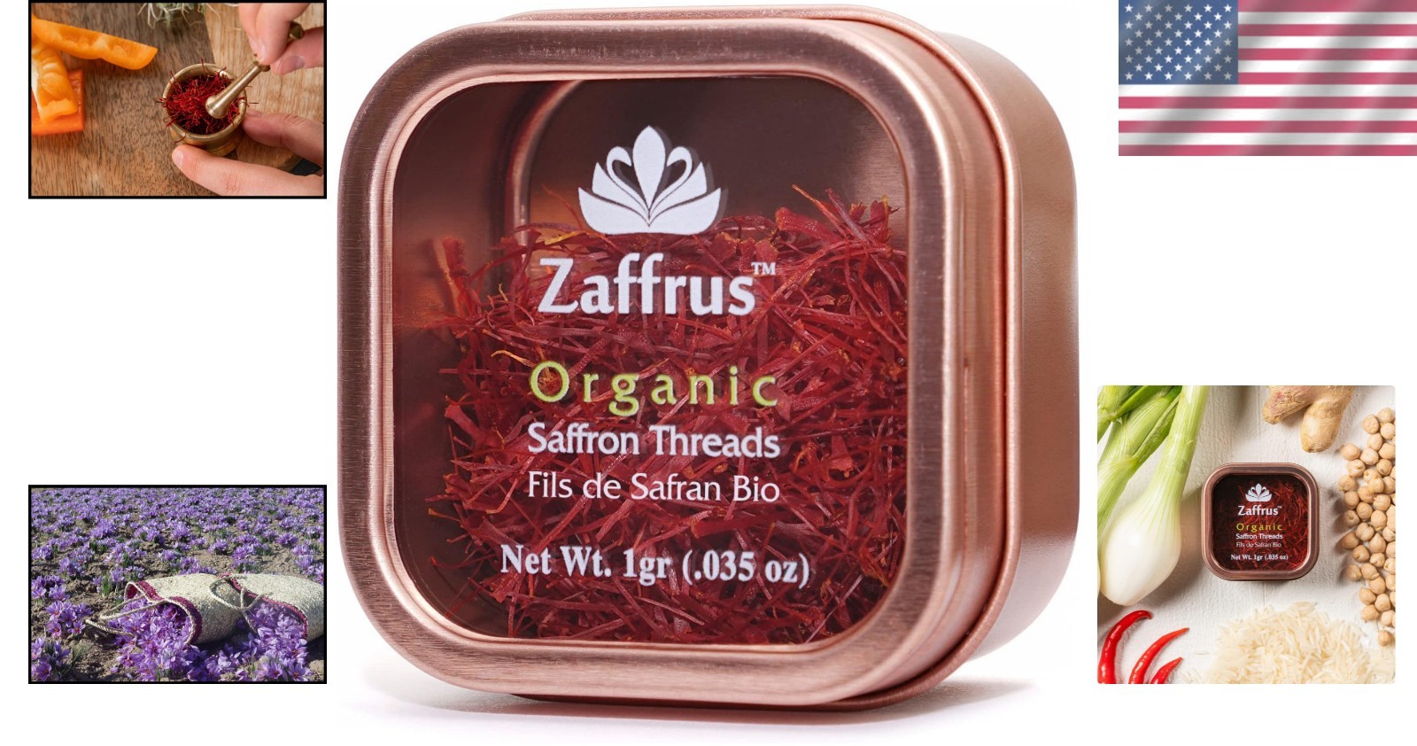 1g Super- Organic Saffron for Risotto, Paella & Desserts – Culinary Gold