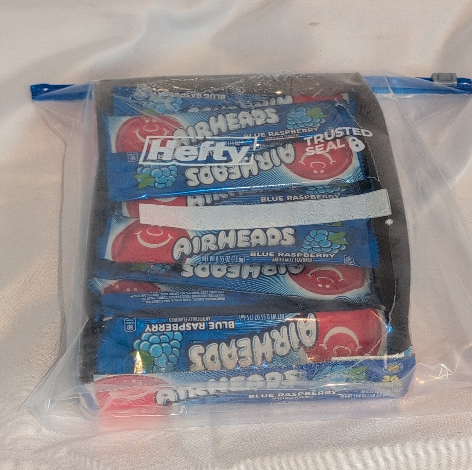 36 Bars of AIRHEADS Blue Raspberry Full Size .55oz