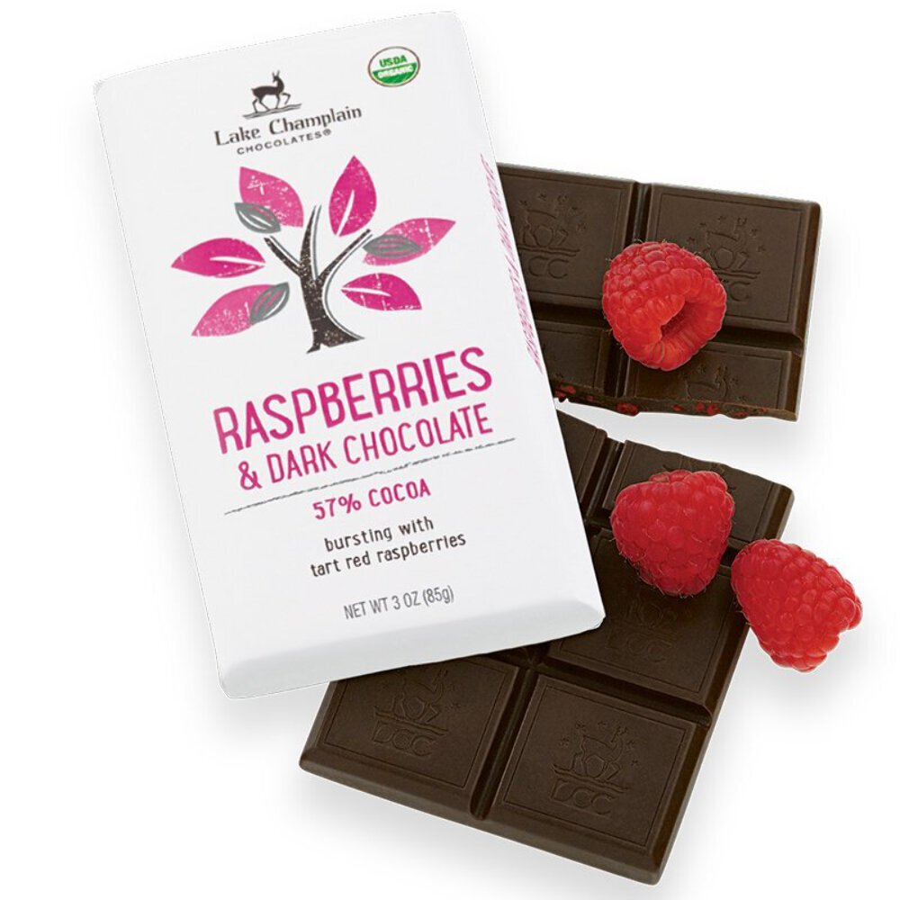 Lake Champlain Chocolates® 57% Dark Chocolate Bar with Raspberries