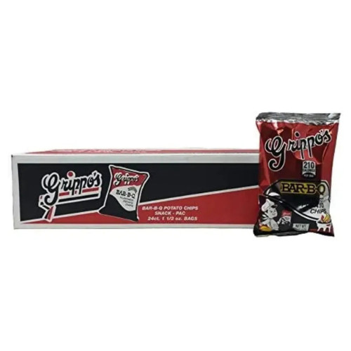 Grippo’s BBQ Potato Chips 1.5 Oz Bags 24Ct Box – Free Shipping!