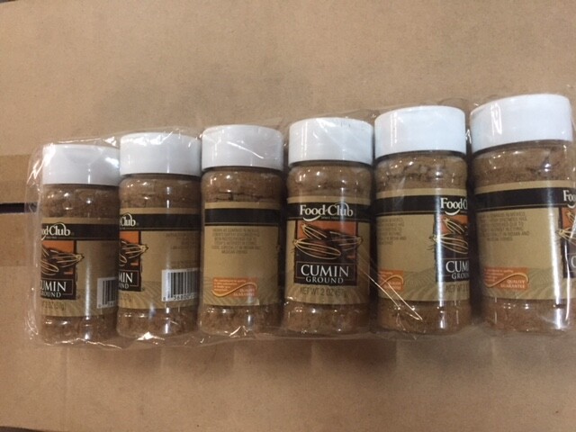 (6 pack) Food Club Ground Cumin, 2 oz each, Expiration 09/2023 – BUY MORE & SAVE