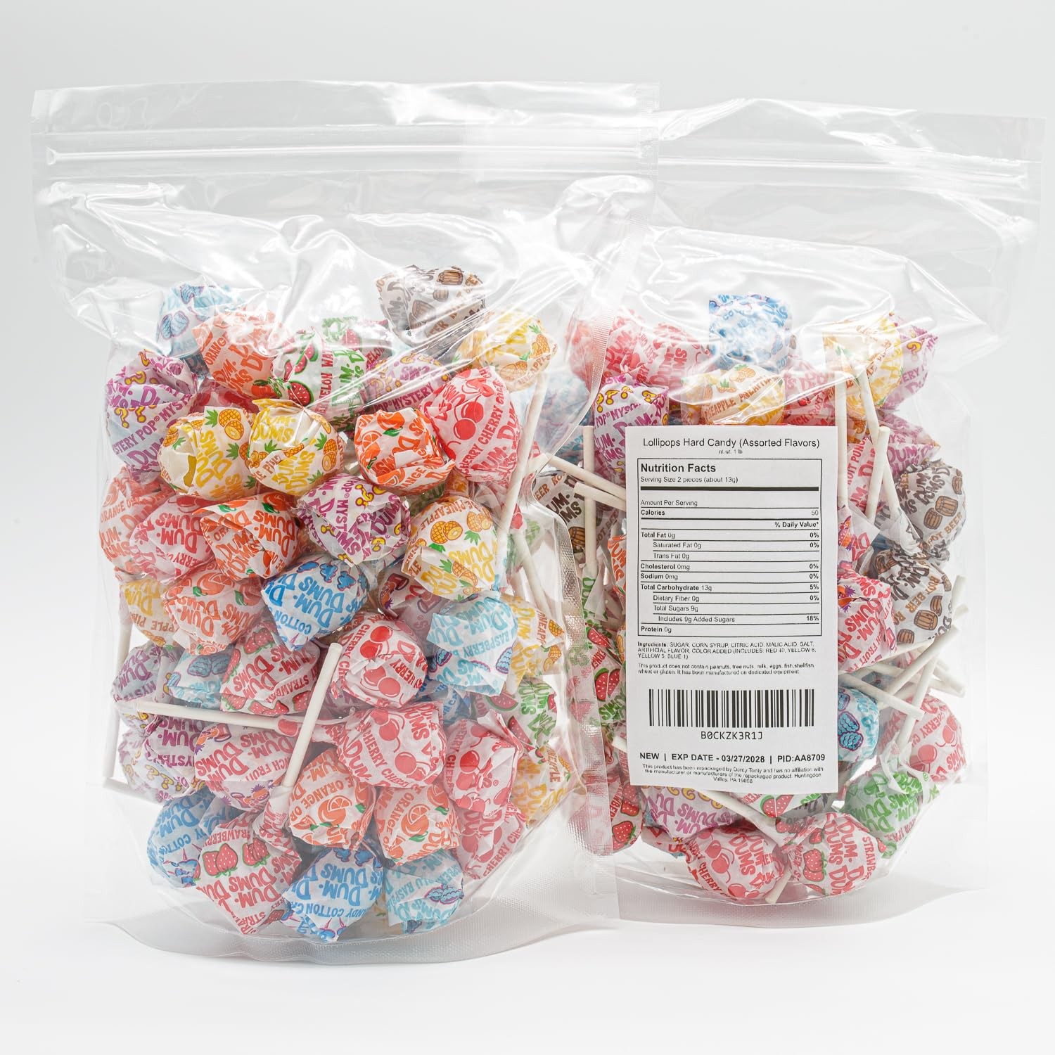Lollipops Bulk 3 lb – Suckers Hard Candy, Gluten Free, Individually 3 pounds