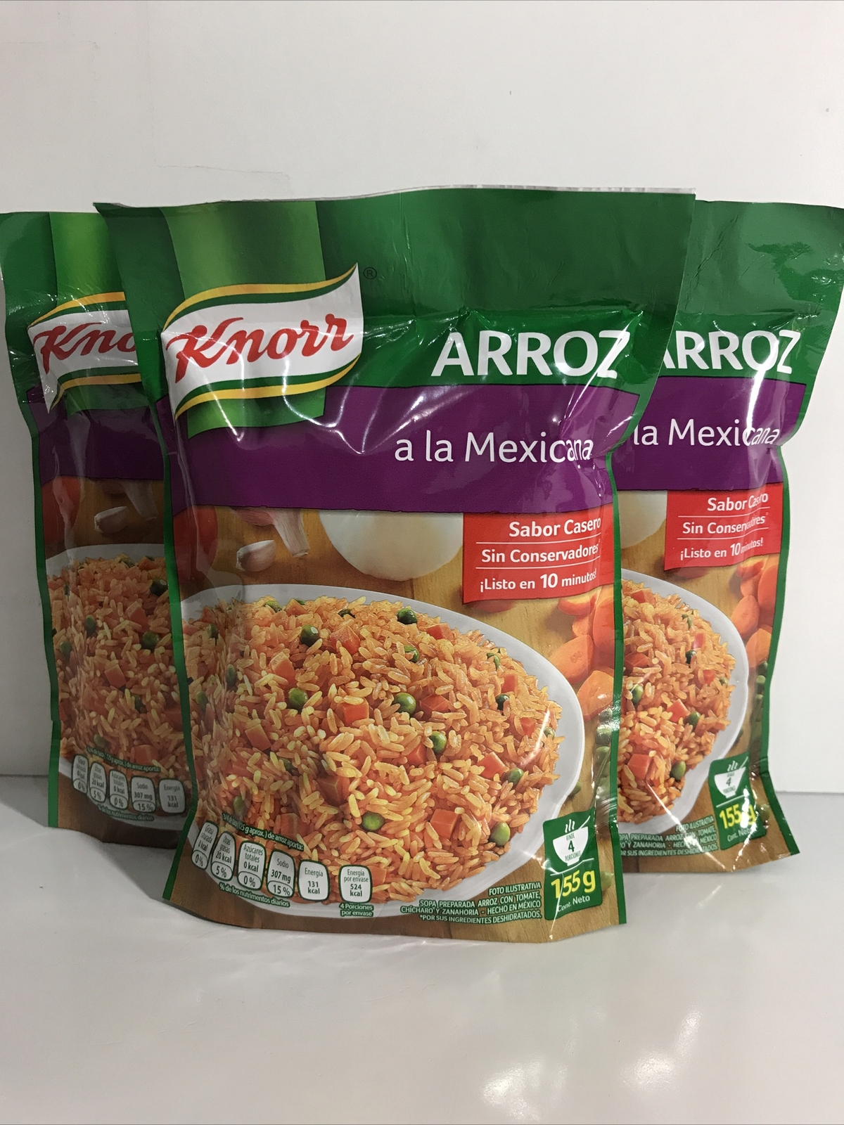 3-Pk Knorr Arroz A La Mexicana 🇲🇽 Mexican Style Rice 155g/5.4oz