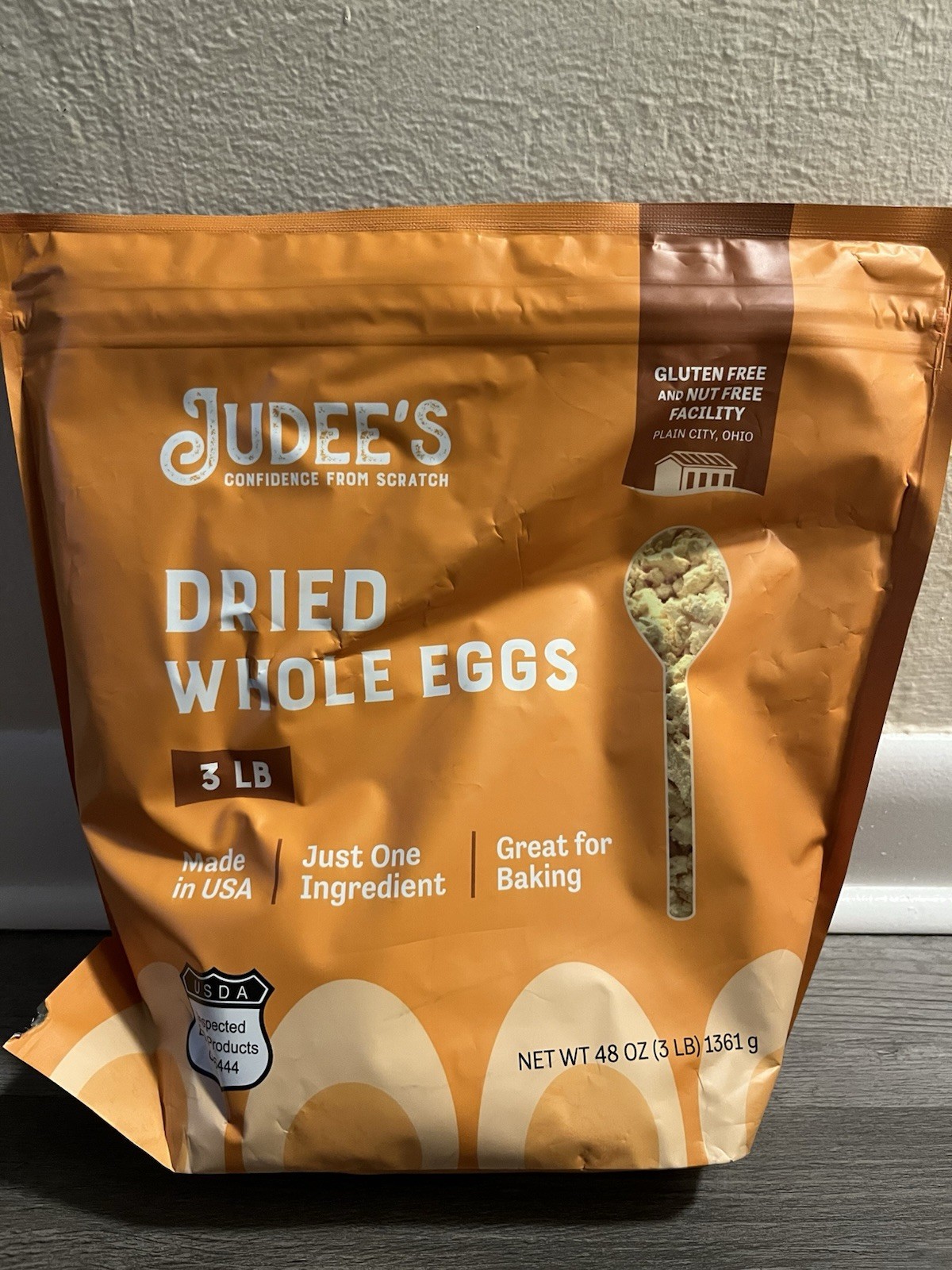 Judee’s Gluten Free Dried Whole Egg Powder 3 lbs – Baking Supplies