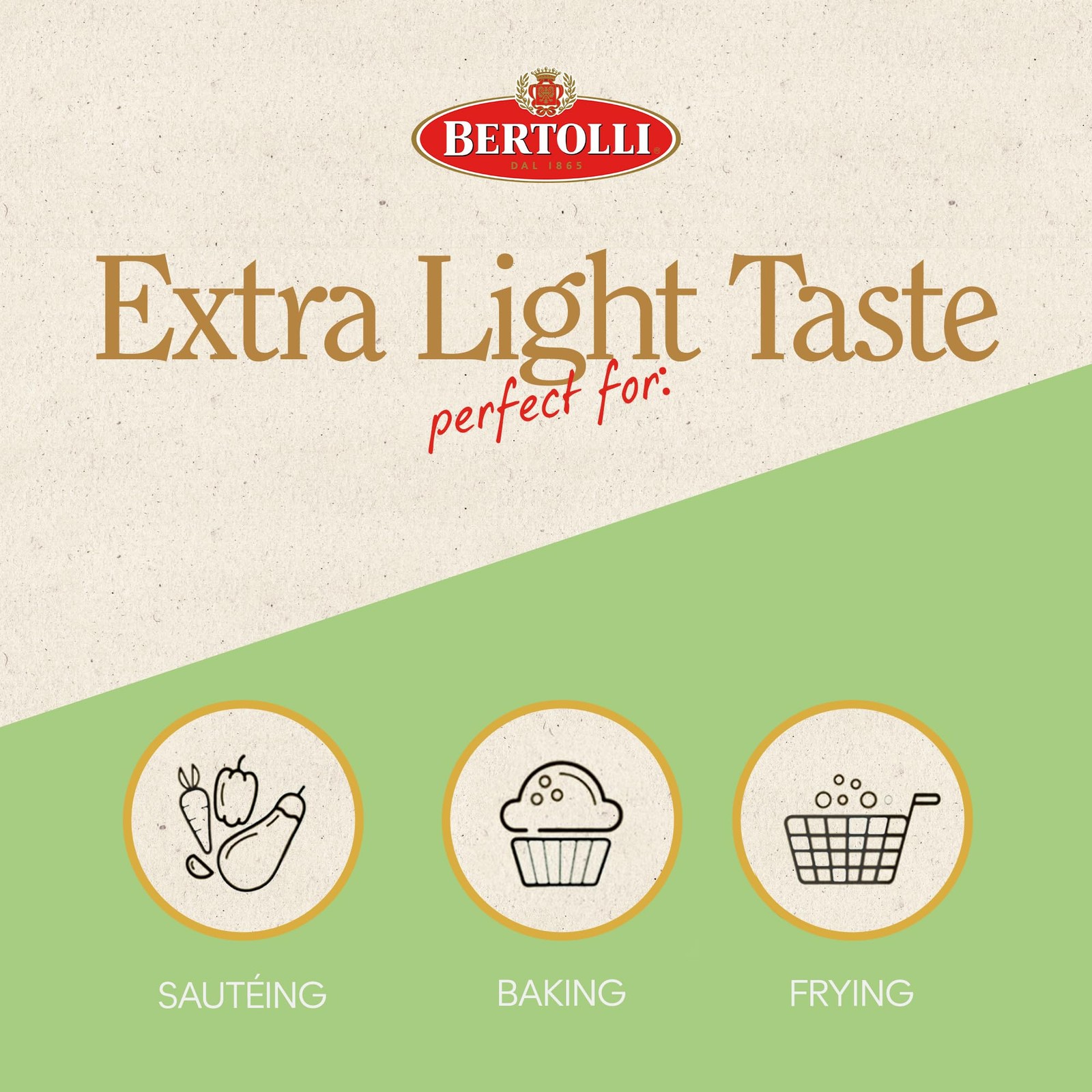 Bertolli Extra Light Tasting Olive Oil 51-Ounce Bottle