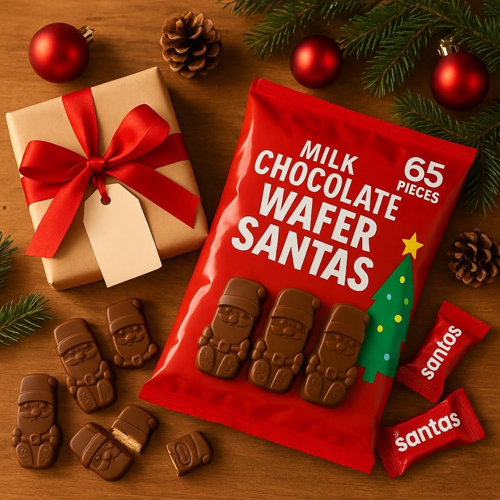 Kit Kat Santa’s 65 Pieces, Crisp Wafers In Milk Chocolate, 39.8 Ounce Christmas