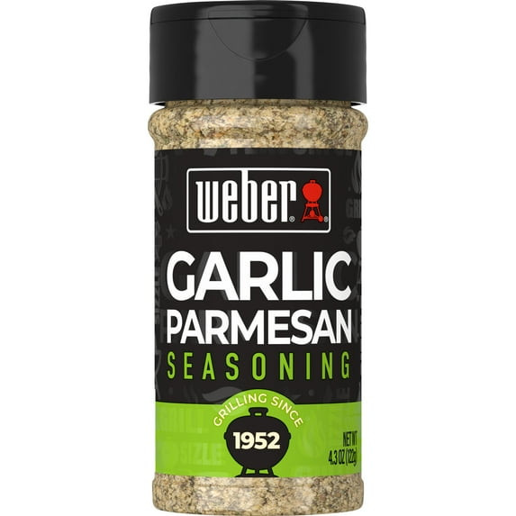 Weber Garlic Parmesan Seasoning Gluten Free 4.3 Oz Bottles 2 Pack
