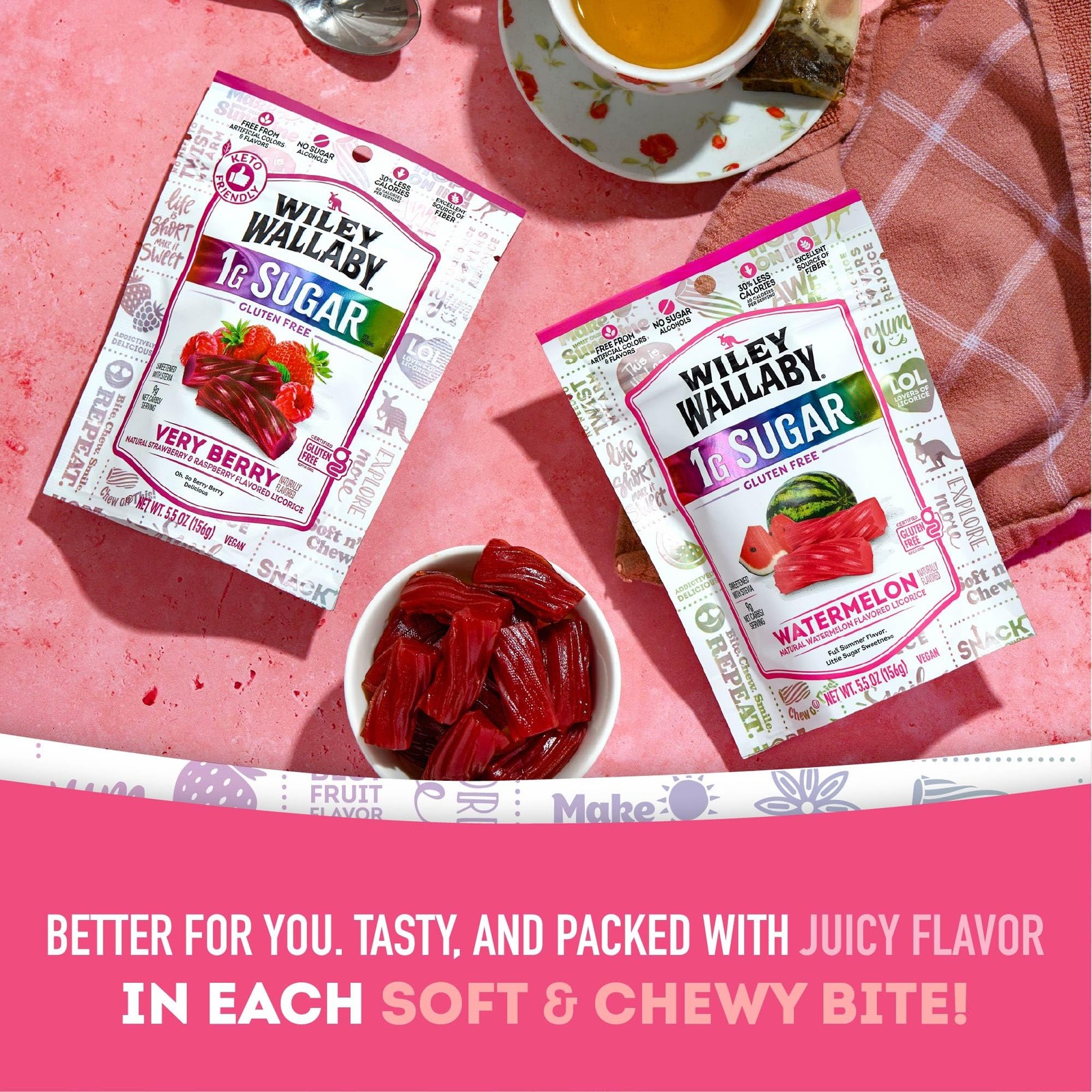 Low Sugar Gluten Free Licorice | Soft Chewy Licorice | Watermelon and Very Be…