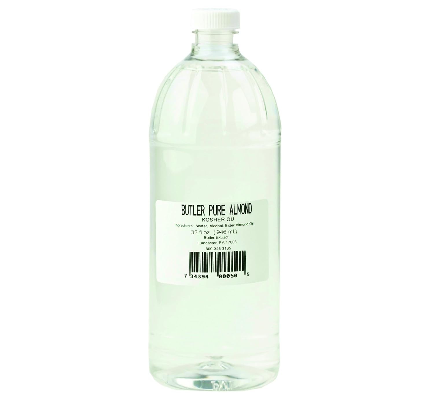 Butler’s Best Pure Almond Extract 32 oz. Plastic Bottle (1 Bottle)