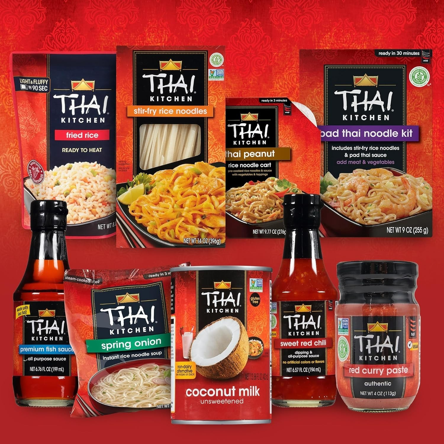 Stir Fry Rice Noodles, Gluten Free, Non GMO, Two Ingredients, Quick Cook, For…