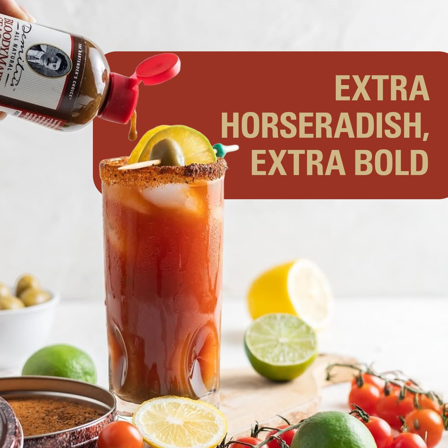 Demitri’S Extra Horseradish Bloody Mary Seasoning Mix – Bloody Mary Mix – Concen