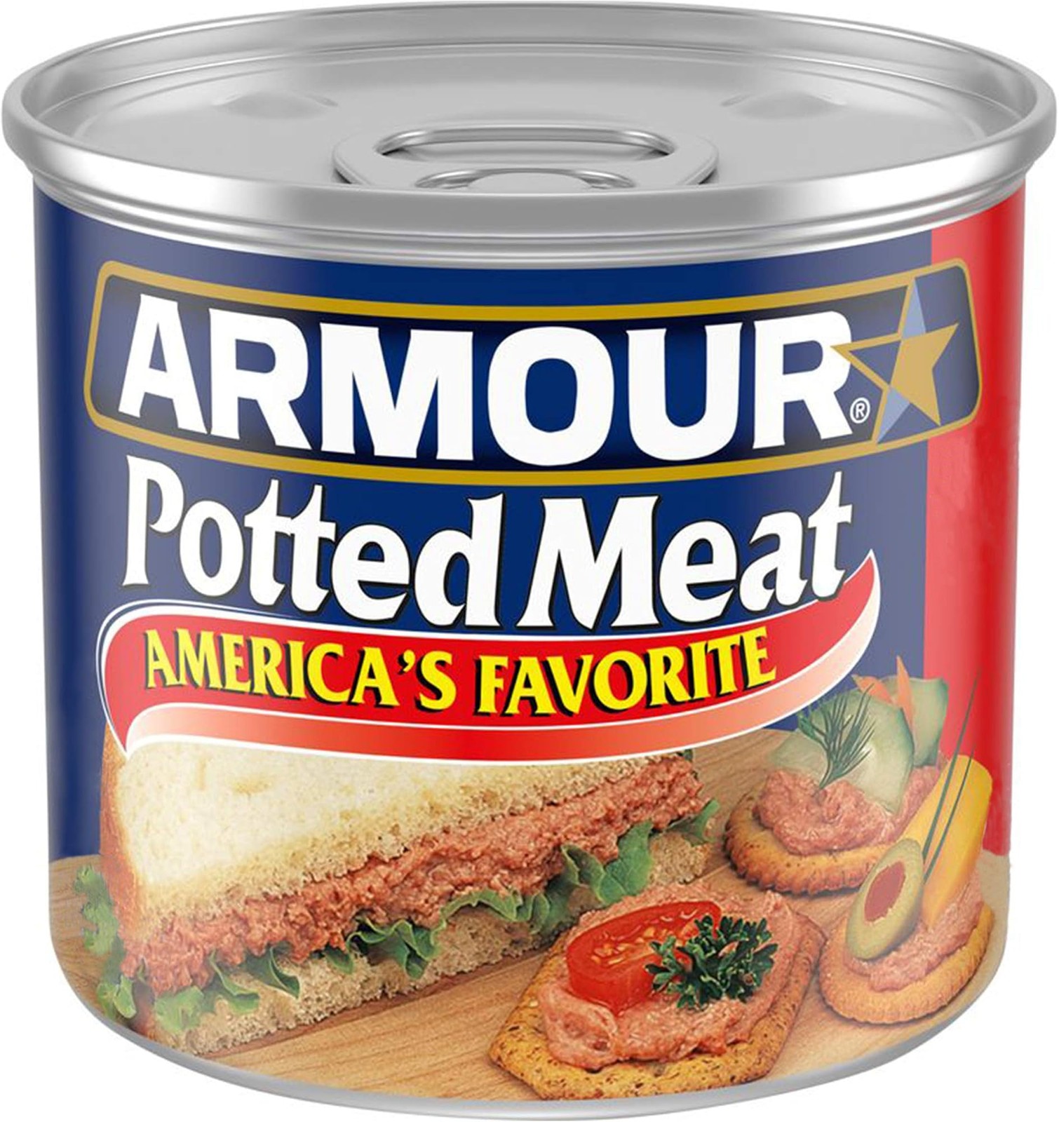 Armour Star Potted Meat, Ready to Eat Canned Meat, 8g Protein Per Serving, 5….