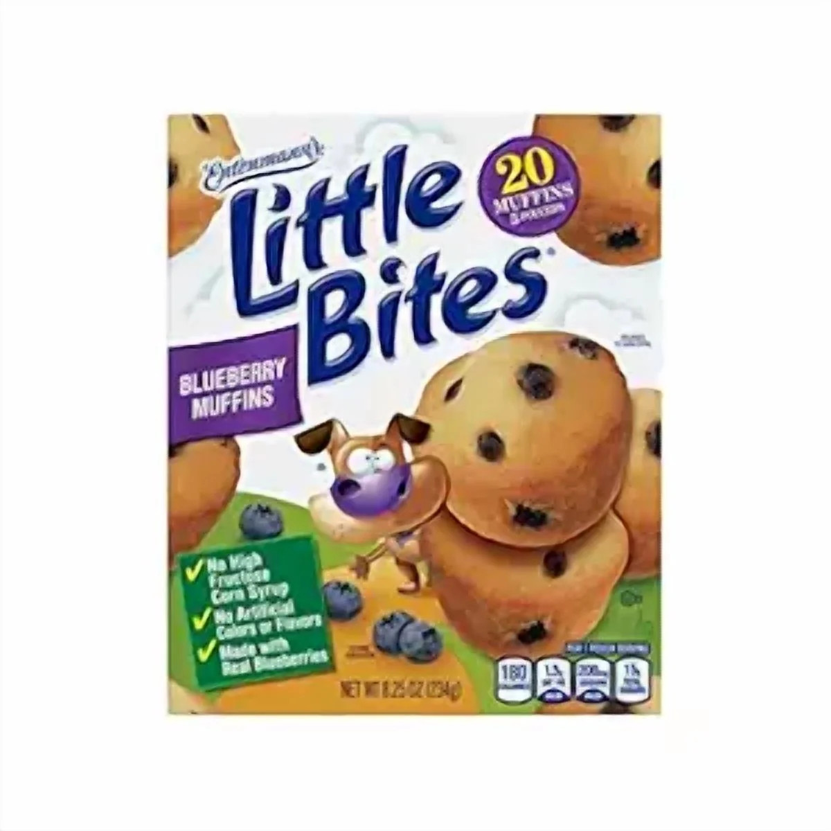 Entenmann’S Little Bites Blueberry Muffins, Pouches of Mini Muffins, 8.25 Oz, 5