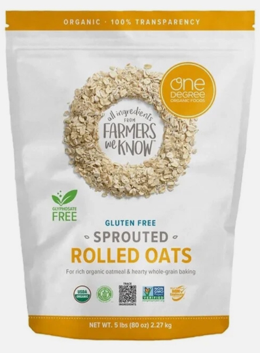 One Degree Gluten Free Sprouted Rolled Oats 5 lbs.