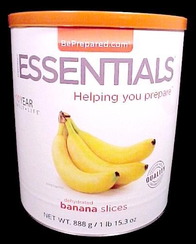Banana Slices Dehydrated Net Wt 888 g / 1 lb 15.3 oz Emergency Essentials