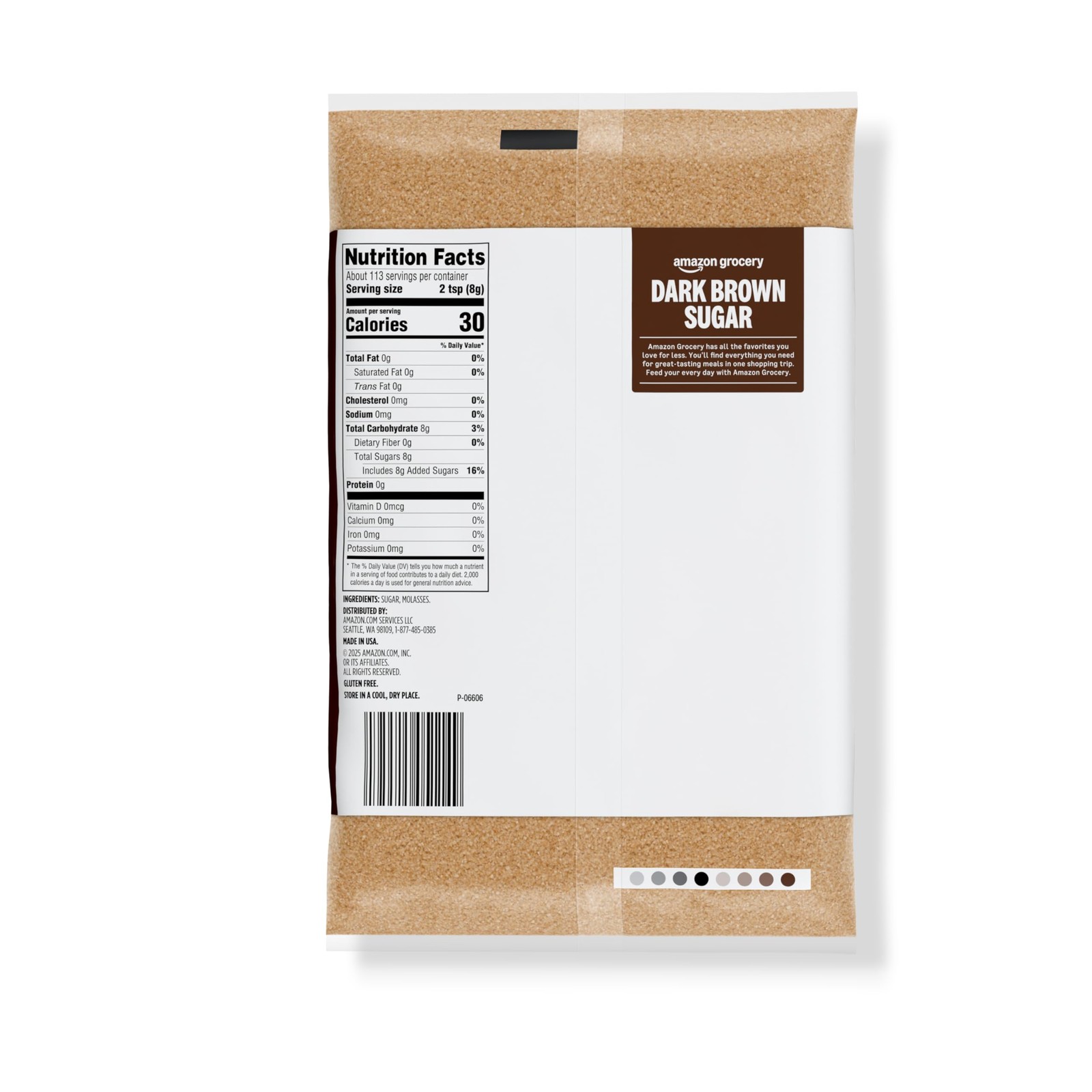 Amazon Grocery, Dark Brown Sugar, 2lb 32 Ounce (Pack of 1),