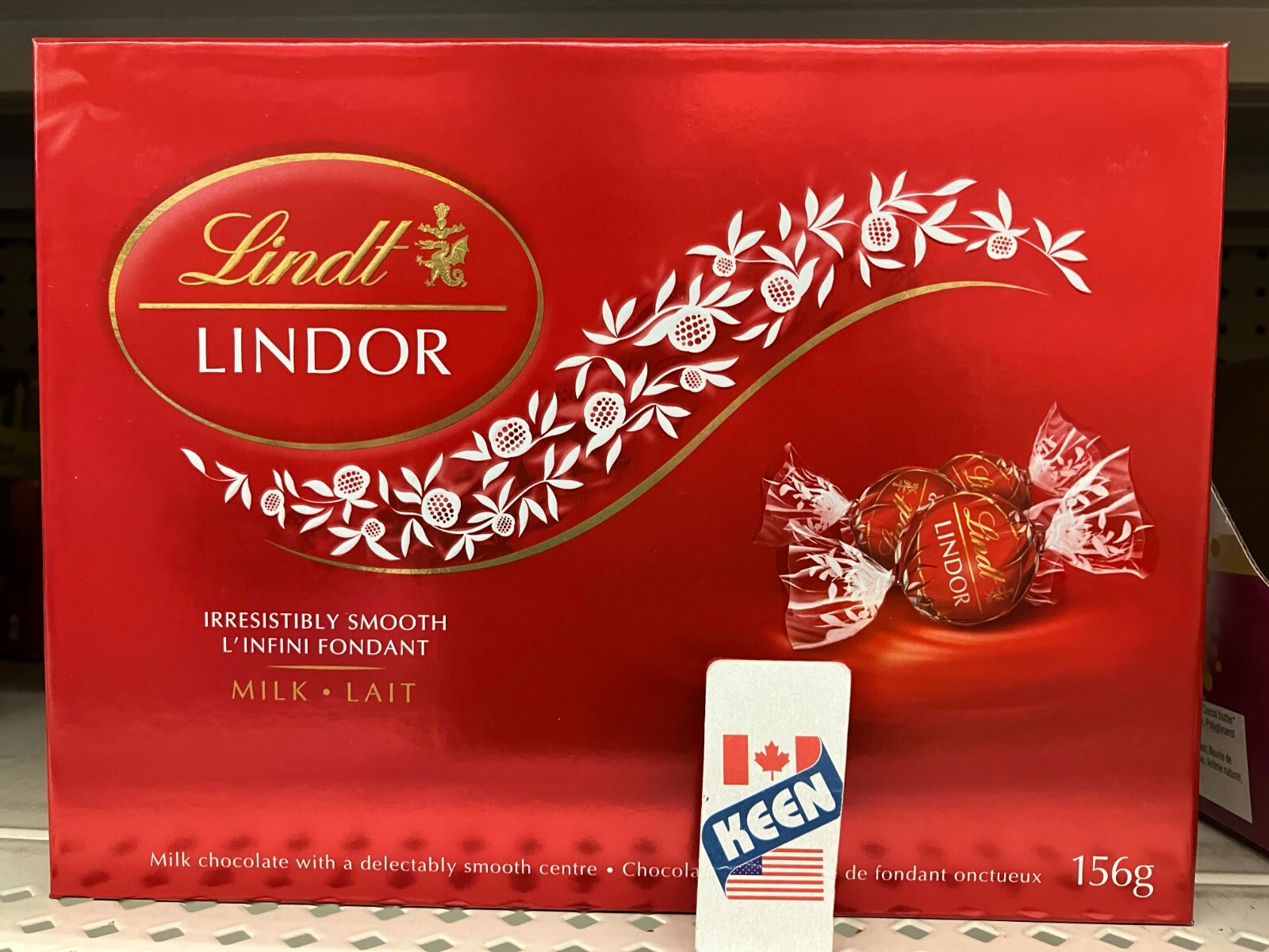 Lindt LINDOR Milk Chocolate Truffles, 156-Gram Gift Box, 13x12g, Exp:2024JL