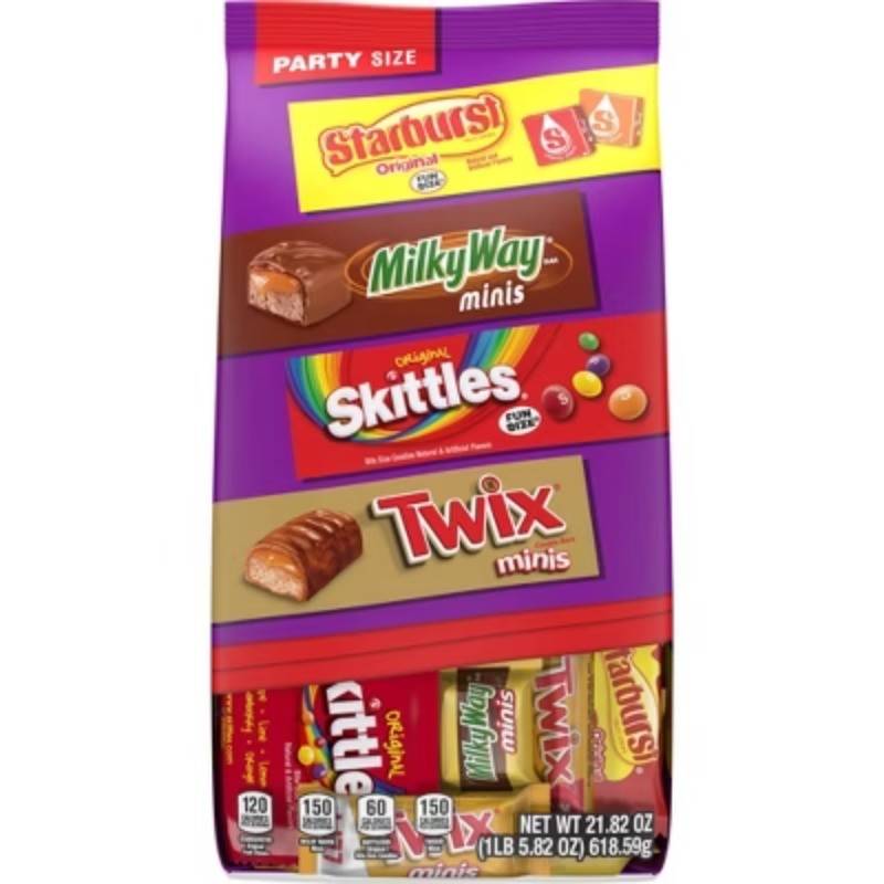 Variety Candy Assortment, Party Size – 21.82oz/60ct