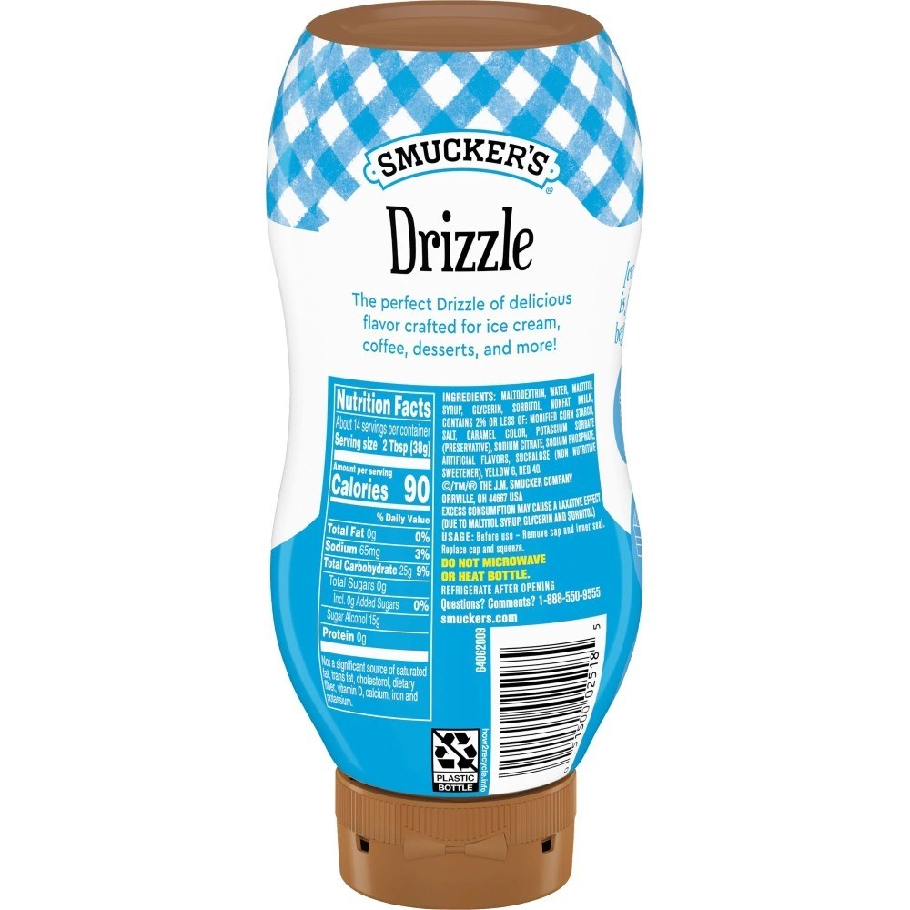 (3 pack) Smucker’s Drizzle Sugar Free Caramel Artificially Flavored Syrup,